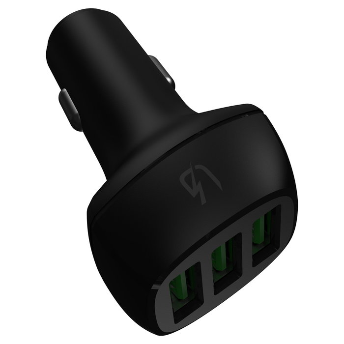 Green Cell PowerRide 3xUSB Ultra Charge CADGC01 Negro