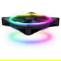 NZXT Ventilador F-Serie F120 RGB DUO 120mm Negro RF-D12SF-B1 - 1 Pieza, 500-1800 RPM, 48.58 CFM, 2.42 mmH2O, 4 Pines, LED RGB, Rodamiento FDB