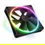 NZXT Ventilador F-Serie F120 RGB DUO 120mm Negro RF-D12SF-B1 - 1 Pieza, 500-1800 RPM, 48.58 CFM, 2.42 mmH2O, 4 Pines, LED RGB, Rodamiento FDB