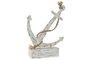 DKD Home Decor Decoración Ancla Decapé Blanco Mango y Resina