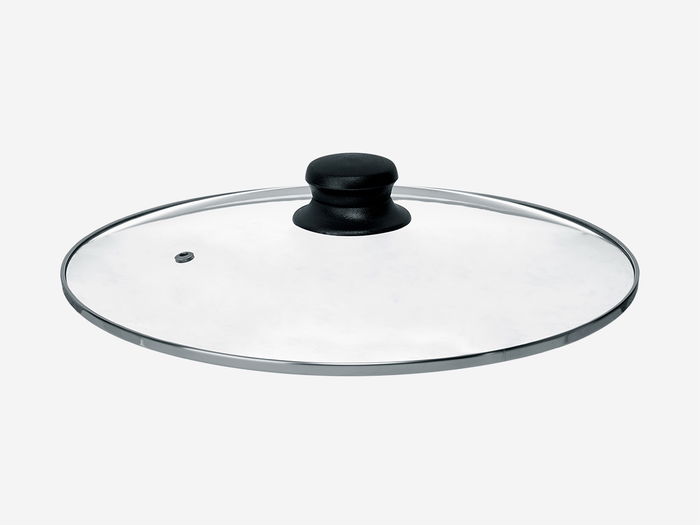 Kinvara Tapa de Cristal Filo Plata 30.5x30.5x6 cm Vidrio Transparente Metal Plata (Set de 12)