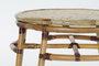 DKD Home Decor Mesita Auxiliar Balines Ratan y Bambu Natural 60 x 42 x 60 cm