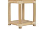 DKD Home Decor Macetero Bambú y Ratán Natural 35x35x76 cm