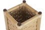 DKD Home Decor Macetero Bambú y Ratán Natural 35x35x76 cm