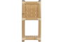 DKD Home Decor Macetero Bambú y Ratán Natural 35x35x76 cm