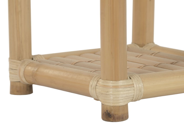 DKD Home Decor Macetero Bambú y Ratán Natural 35x35x76 cm DKD Home Decor Macetero Bambú y Ratán Natural 35x35x76 cm
