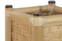 DKD Home Decor Macetero Bambú y Ratán Natural 35x35x76 cm