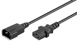 MicroConnect Cable de Extensión C14 - C13, 3m para Computadoras, Monitores y Proyectores