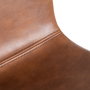 Silla Marrón Metal / Simil Piel (Set de 2)