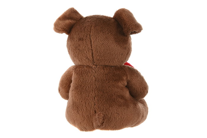 DKD Home Decor Peluche Perro Corazon Multicolor Poliester 8 x 14 x 10 cm (12 Unidades)