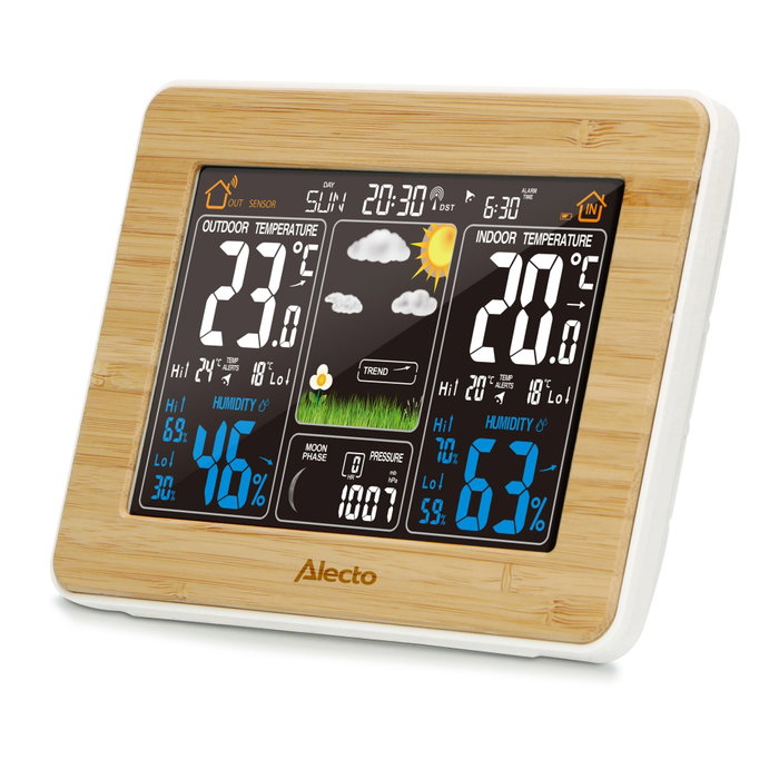 Alecto WS-1560 Estación Meteorológica con Sensor Inalámbrico Bamboo Alecto WS-1560 Estación Meteorológica con Sensor Inalámbrico Bamboo