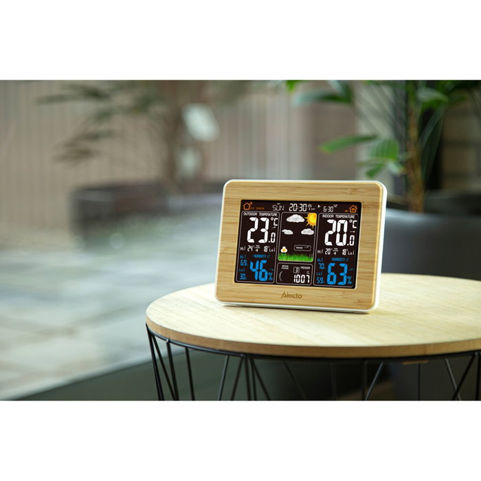 Alecto WS-1560 Estación Meteorológica con Sensor Inalámbrico Bamboo Alecto WS-1560 Estación Meteorológica con Sensor Inalámbrico Bamboo