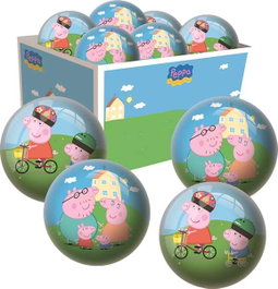 MONDO Pelota de goma Peppa Pig 13 Cm, referencia 1317/5947, para niños +3 años