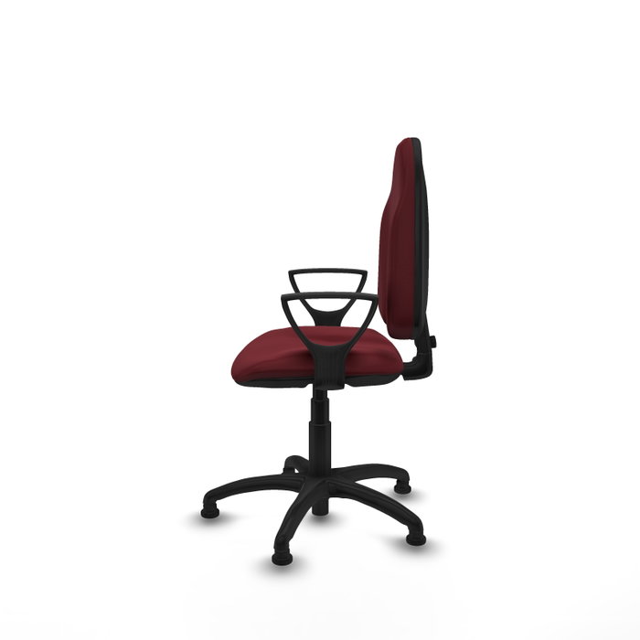 PIQUERAS Y CRESPO Silla de oficina Algarra Granate con Brazos Fijos PIQUERAS Y CRESPO Silla de oficina Algarra Granate con Brazos Fijos