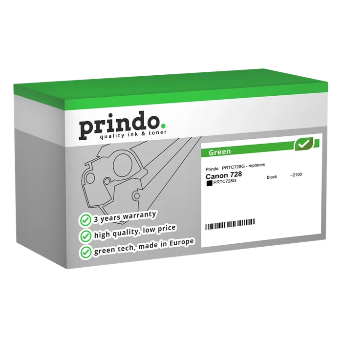 Prindo Tóner PRTC728G Green Negro Prindo Tóner PRTC728G Green Negro