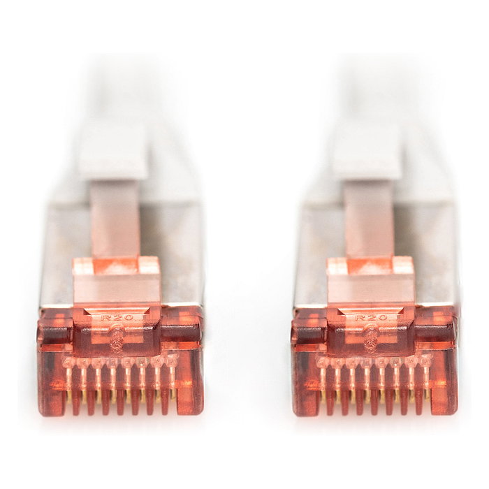 Digitus Cable Patch Cat6 S/FTP 1m 2xRJ45 Gris con protección de palanca en bolsa de polietileno