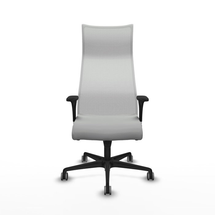 Sillón Albacete con mecanismo Sincro tapizada con Similpiel color Gris claro y malla color Blanco. Equipado con Base nailon negra, Brazos 1D y Ruedas 65 mm parqué Sillón Albacete con mecanismo Sincro tapizada con Similpiel color Gris claro y malla color Blanco. Equipado con Base nailon negra, Brazos 1D y Ruedas 65 mm parqué