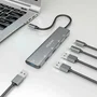 Aisens Hub USB 3.2 Gen1 5G USB-C, 5 Puertos, Gris