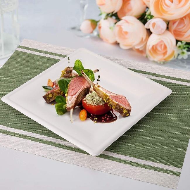 Algon Set 25 Platos Cuadrados Bio 26 cm Caña (8 Unidades) Algon Set 25 Platos Cuadrados Bio 26 cm Caña (8 Unidades)