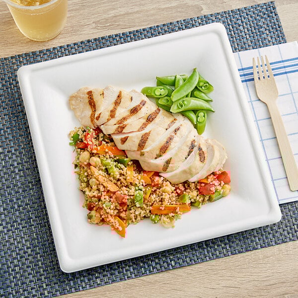 Algon Set 25 Platos Cuadrados Bio 26 cm Caña (8 Unidades) Algon Set 25 Platos Cuadrados Bio 26 cm Caña (8 Unidades)