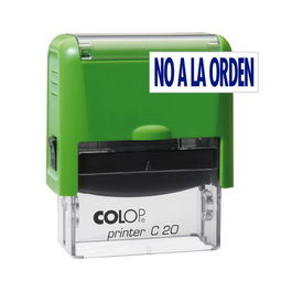 Sello Ent.Aut. Colop Printer C20 (38X14 Mm. ) No A La Orden Tinta Azul