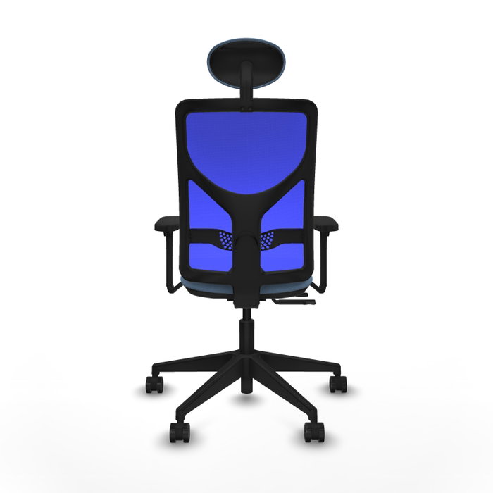PIQUERAS Y CRESPO Silla de oficina Motilla Azul cielo y Azul con Mecanismo Sincro/Traslack