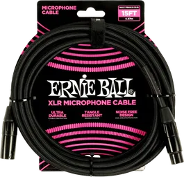 Ernieball Cable Micrófono Classic Xlr-Xlr Negro - 4,5 M