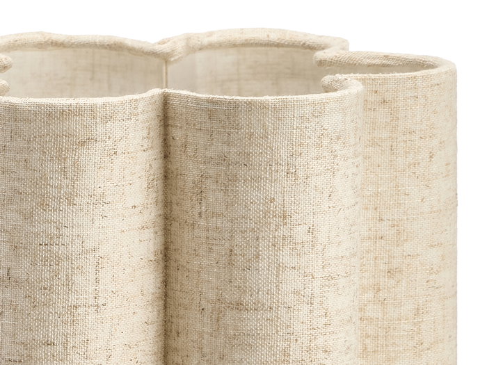 Giftdecor Lampara Flor 130 cm Metal Papel Natural 72.5 cm Alto