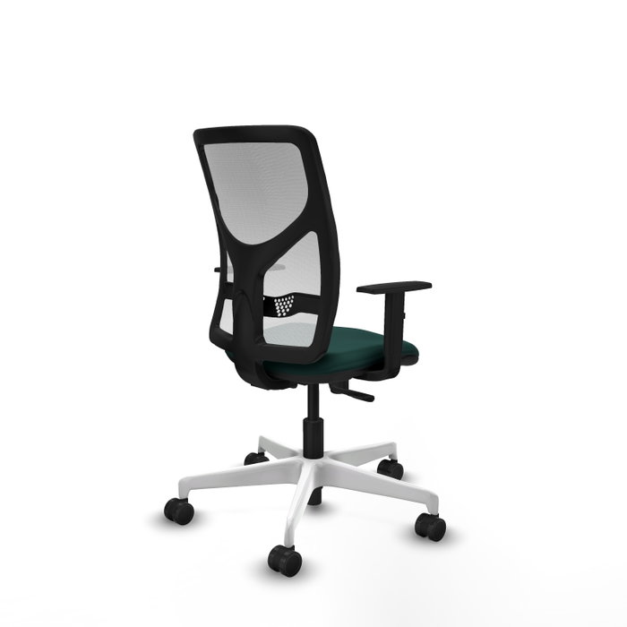 PIQUERAS Y CRESPO Silla de oficina Motilla con mecanismo Sincro, Verde botella y Blanco PIQUERAS Y CRESPO Silla de oficina Motilla con mecanismo Sincro, Verde botella y Blanco