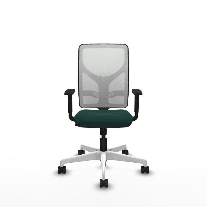 PIQUERAS Y CRESPO Silla de oficina Motilla con mecanismo Sincro, Verde botella y Blanco PIQUERAS Y CRESPO Silla de oficina Motilla con mecanismo Sincro, Verde botella y Blanco
