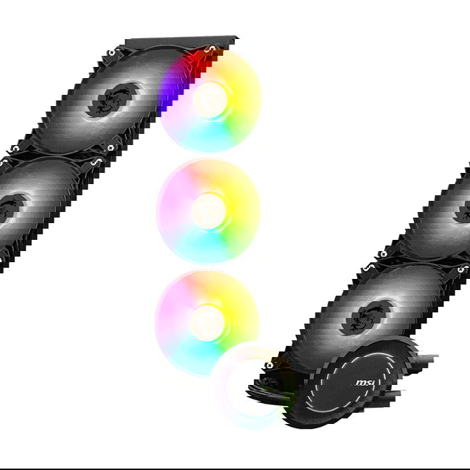 MSI MAG CoreLiquid E360 Kit de Refrigeración Líquida AIO CPU, 3 Ventiladores ARGB de 120 mm, Negro, Compatible con Intel LGA 1700/1200/115x, AMD AM4