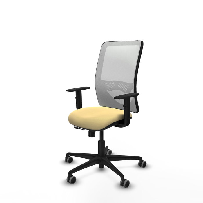 PIQUERAS Y CRESPO Silla de oficina Zulema con mecanismo Sincro/Traslack, Crema y Blanco PIQUERAS Y CRESPO Silla de oficina Zulema con mecanismo Sincro/Traslack, Crema y Blanco