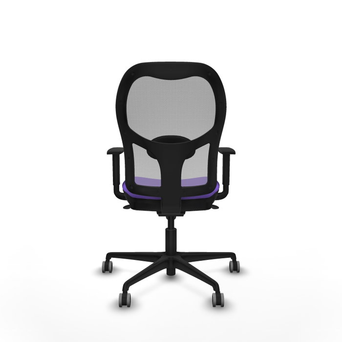 PIQUERAS Y CRESPO Silla de oficina Jorquera con mecanismo Sincro, tela Lila y malla Gris PIQUERAS Y CRESPO Silla de oficina Jorquera con mecanismo Sincro, tela Lila y malla Gris
