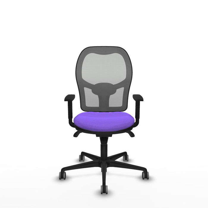 PIQUERAS Y CRESPO Silla de oficina Jorquera con mecanismo Sincro, tela Lila y malla Gris PIQUERAS Y CRESPO Silla de oficina Jorquera con mecanismo Sincro, tela Lila y malla Gris