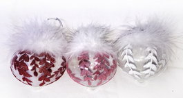 DKD Home Decor Decoración Colgante de Cristal Surtido de 3 Colores