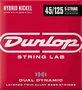 Dunlop Cuerdas Bajo Eléctrico Dual Dynamic Hybrid Nickel 5St. 45-125