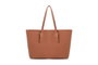 Lucky Bees 1247 Bolso Tote Tostado de Polipiel Elegante y Versátil para Mujer