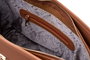 Lucky Bees 1247 Bolso Tote Tostado de Polipiel Elegante y Versátil para Mujer