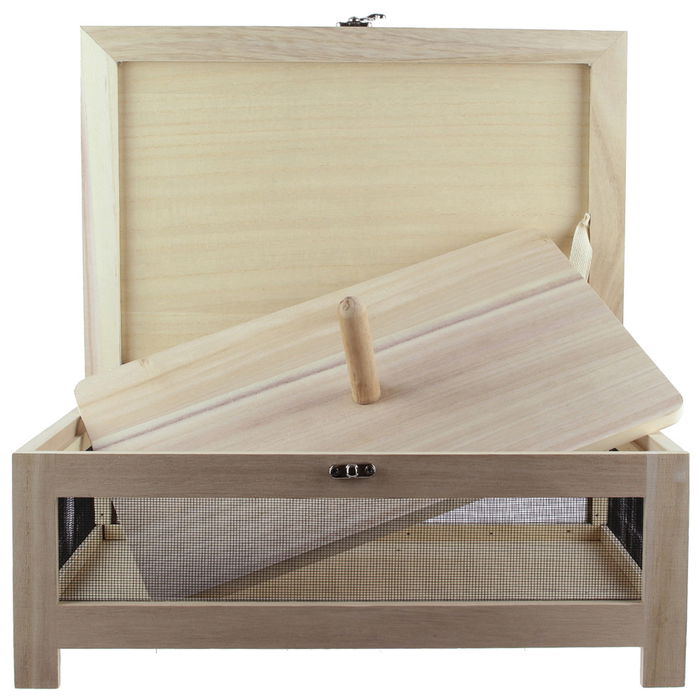 Totally Addict Bistrot Caja Queso Con Bandeja Portátil Madera 39x27x15 cm