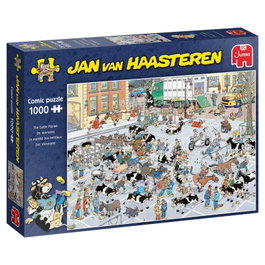 Jumbo Spiele Puzle de 1000 piezas Der Vieh-Markt de Jan van Haasteren