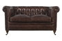 DKD Home Decor Leather top 23 Sofá Vintage Chester Piel Marrón 148 x 80 x 72 cm