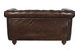 DKD Home Decor Leather top 23 Sofá Vintage Chester Piel Marrón 148 x 80 x 72 cm