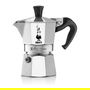 Bialetti Moka Express Cafetera Italiana Aluminio Negro para 2 Tazas