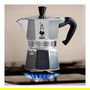 Bialetti Moka Express Cafetera Italiana Aluminio Negro para 2 Tazas