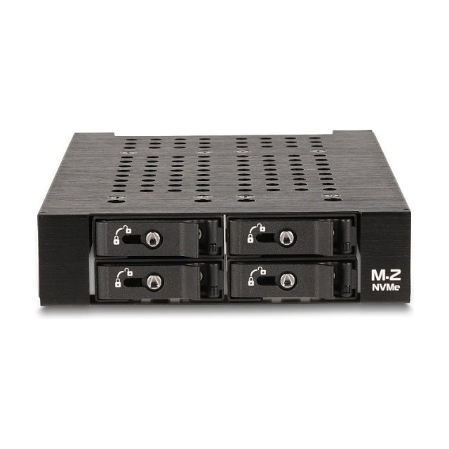 DeLOCK Rack móvil de 3.5″ para 4 x M.2 NVMe con conector Slim SAS SFF-8654 DeLOCK Rack móvil de 3.5″ para 4 x M.2 NVMe con conector Slim SAS SFF-8654