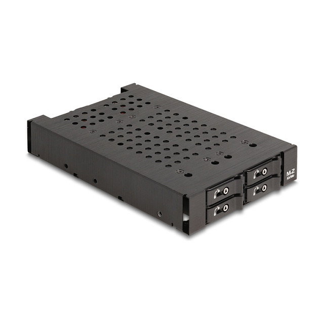DeLOCK Rack móvil de 3.5″ para 4 x M.2 NVMe con conector Slim SAS SFF-8654 DeLOCK Rack móvil de 3.5″ para 4 x M.2 NVMe con conector Slim SAS SFF-8654