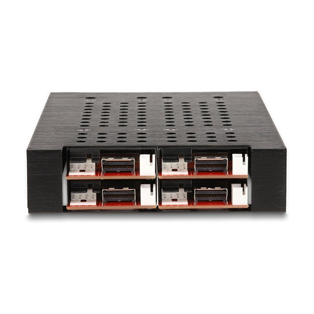 DeLOCK Rack móvil de 3.5″ para 4 x M.2 NVMe con conector Slim SAS SFF-8654 DeLOCK Rack móvil de 3.5″ para 4 x M.2 NVMe con conector Slim SAS SFF-8654