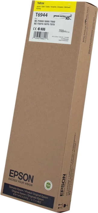 Epson UltraChrome XD T694400 Cartucho de Tinta Amarillo 700ml Epson UltraChrome XD T694400 Cartucho de Tinta Amarillo 700ml