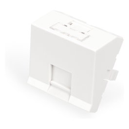 DIGITUS Adaptador Keystone angular blanco de 1 puerto