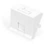DIGITUS Adaptador Keystone angular blanco de 1 puerto